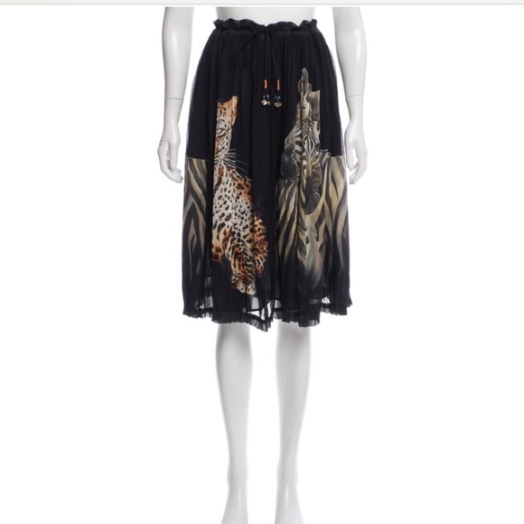Etro Dresses & Skirts - Etro Black Ruched Knee-Length Cocktail Skirt